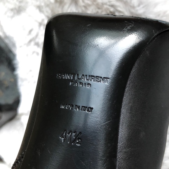Saint Laurent Leather Ankle Point Boots - Picture 2 of 3